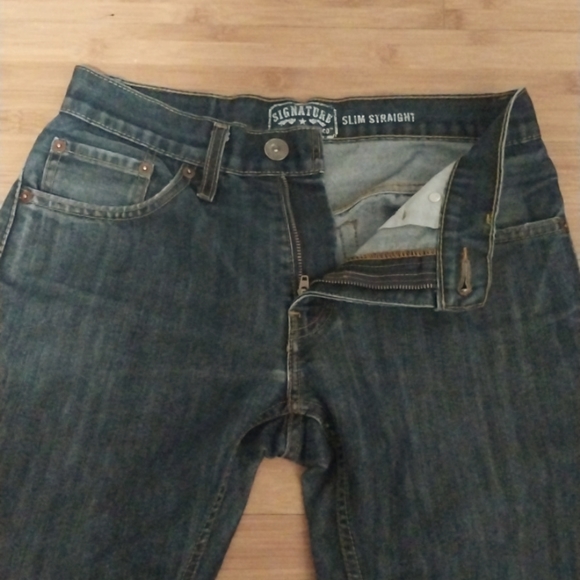 EUC Levi's Signature Slim Straight Leg Jeans Men's 28 x 30 - Picture 2 of 8